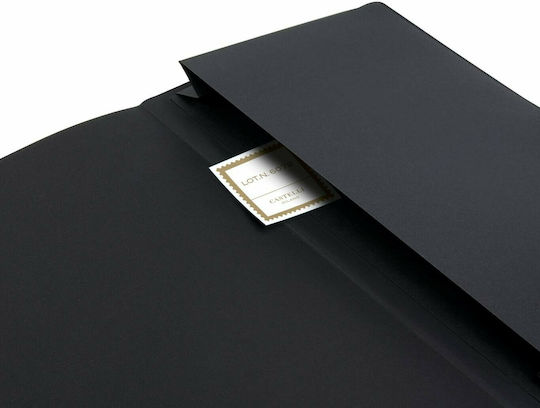Castelli Shibori Jute Carnet A5 Cu dungi cu Elastic și Suport pentru Stilou Albastru