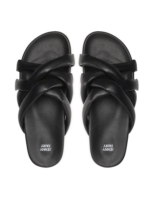 Women's Flat Sandals in Black Color