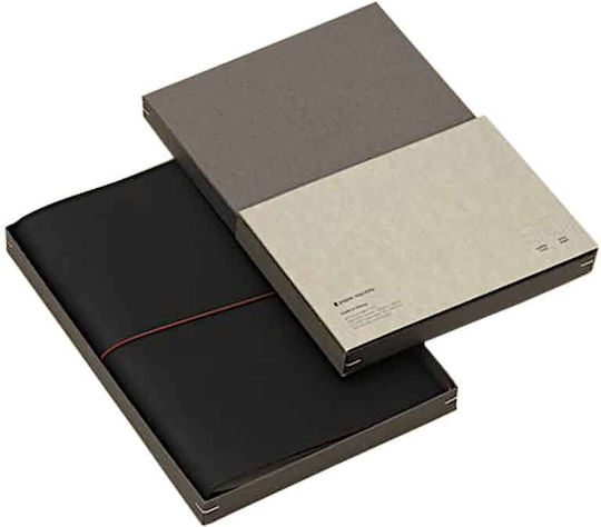 Paper Republic Carnet A5 cu Pagini Albe și Elastic Negru
