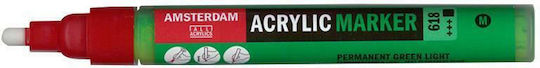 Royal Talens Amsterdam 618 Acrylic Marker 4mm Green Small