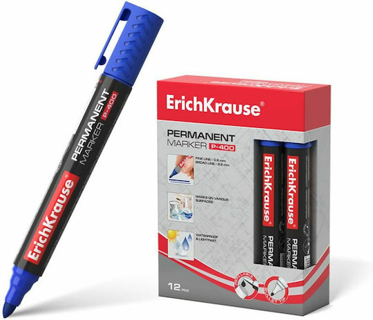 ErichKrause P-400 Перманентен Маркер 2.2мм Син