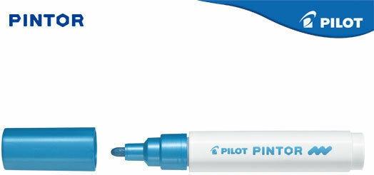 Pilot Pintor Medium Design Marker 1.4mm Metallic Blue SW-PT-M-ML