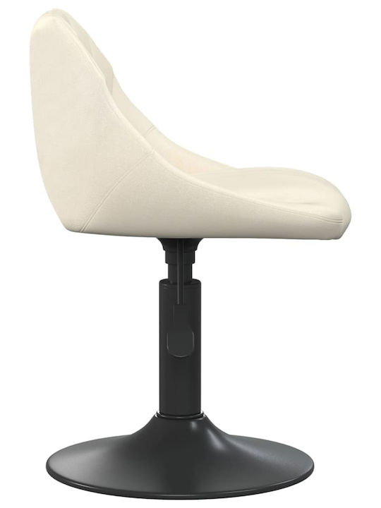 Swivel Visitor Chair Κρεμ 46x44x62cm