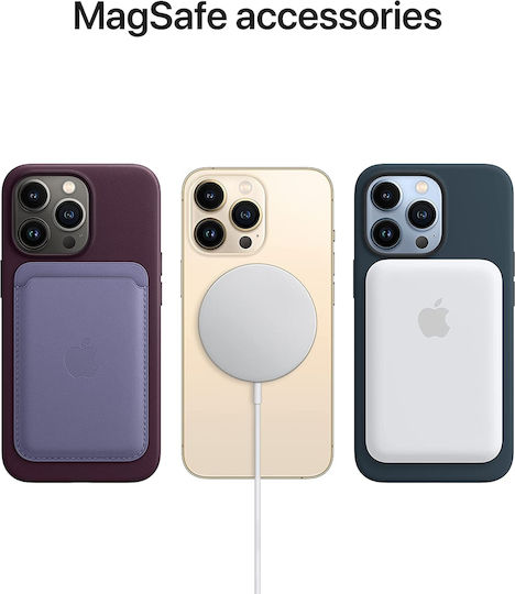 Apple Leather Case with MagSafe Back Cover Δερμάτινο Golden Brown (iPhone 13 Pro Max)
