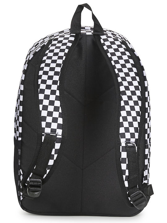 Vans Skool Black White Checkerboard Σχολική Τσάντα Πλάτης Γυμνασίου - Λυκείου Μαύρη 22lt