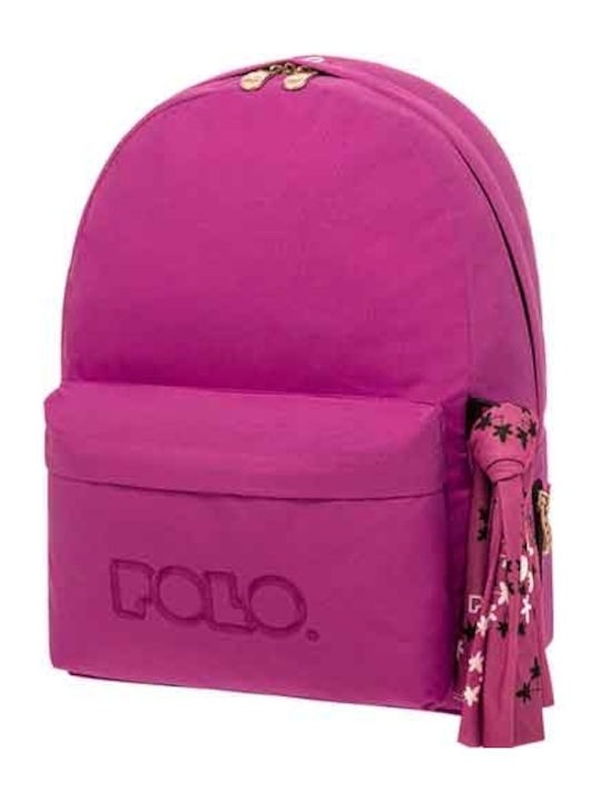 Polo Original Scarf Ghiozdan Scoala de Spate Școala Gimnazială-Liceu Violet cu Husă pentru Sticlă de Apă 20 Litri 2020