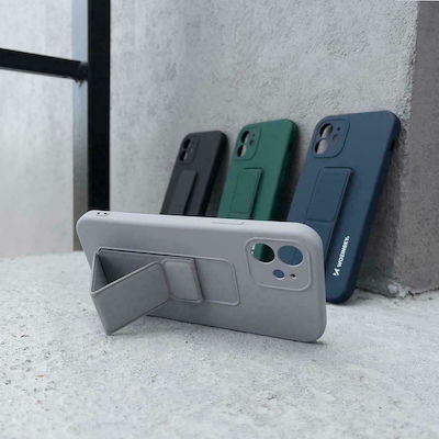 Wozinsky Kickstand Flexible Umschlag Rückseite Silikon Gray (iPhone 12 Pro Max)