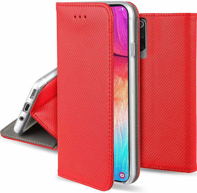 Synthetic Leather Book Durable Red (Galaxy A12)