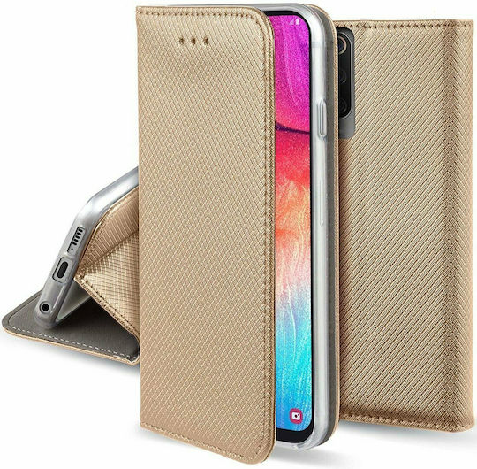 Book Δερματίνης Χρυσό (Galaxy S10 Lite)