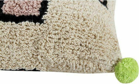 Lorena Canals Kinder Wurfkissen Cross Beige 37x50cm
