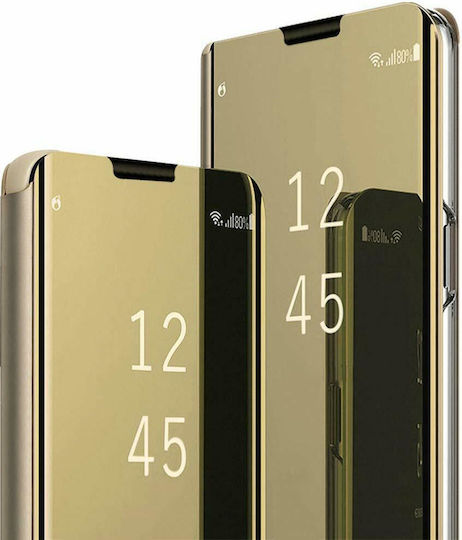 Clear View Buchen Sie Kunststoff Gold (Huawei Y6s / Honor 8A)