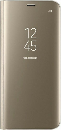 Clear View Book Plastic Gold (Galaxy A51)