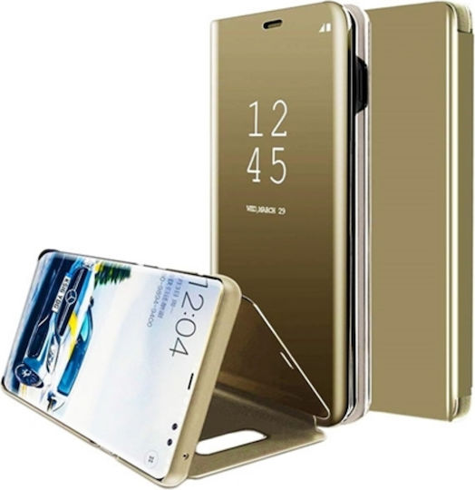 Clear View Book Plastic Gold (Galaxy A51)