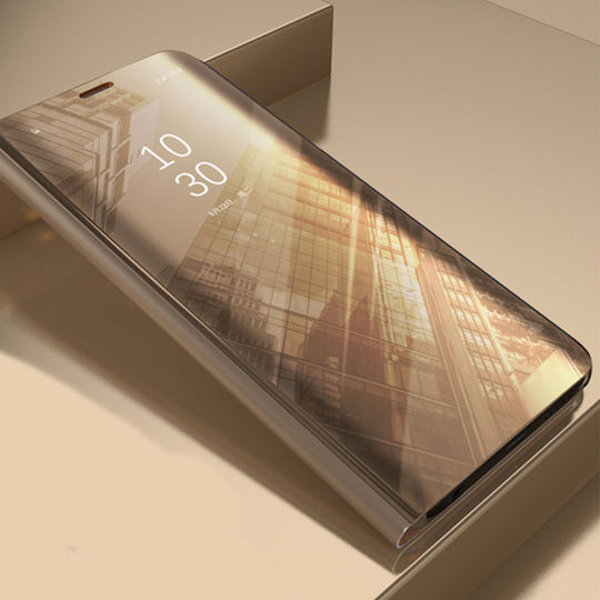 Clear View Book Plastic Gold (Galaxy A51)