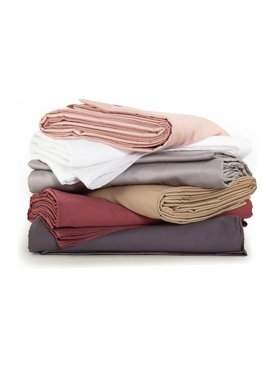 Nef-Nef Homeware Sheet King Size with Elastic 180x200+35cm. Elements White