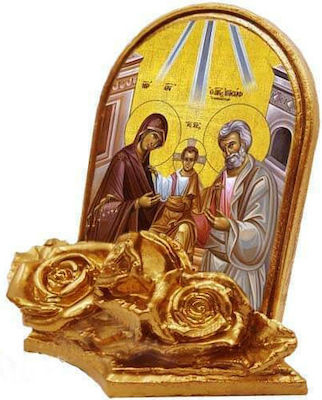 HOLY FAMILY - (Set of 30 pieces) Gold plated Ceramic Baptismal Bonbonniere