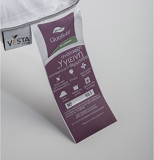Vesta Home Bettdecke Für Krippe Baumwolle Quallofil Air Allebran Weiß 110x150cm