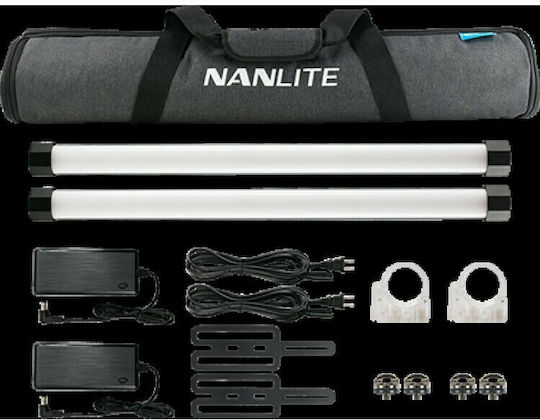 Nanlite PT15X PavoTube II Dual Kit Replacement Lamp 2700 - 12000K 18W with Brightness 377 Lux