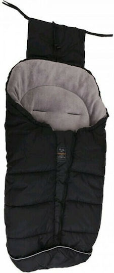 Cangaroo Fluffy Stroller Footmuff with Fleece Lining 97x45cm Black