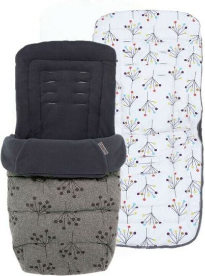 Cosatto Hedgerow Ποδόσακος Καροτσιού Γκρι με Fleece Επένδυση 85x48εκ.