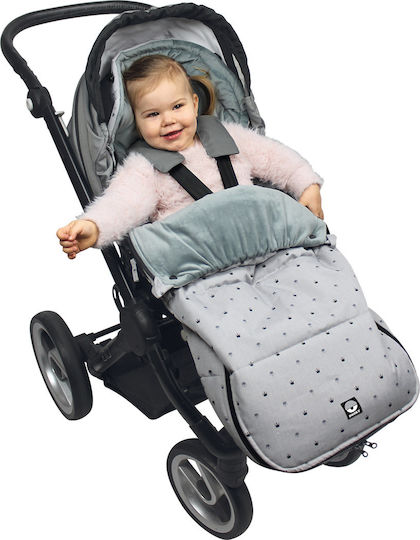 Dooky Crown Universal Kinderwagen-Fußsack Light Grey 98x50εκ.