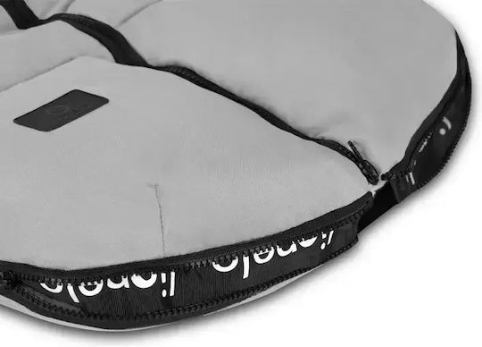 Lionelo Frode Universal Waterproof Stroller Footmuff with Fleece Lining 90x45cm Gray Dove