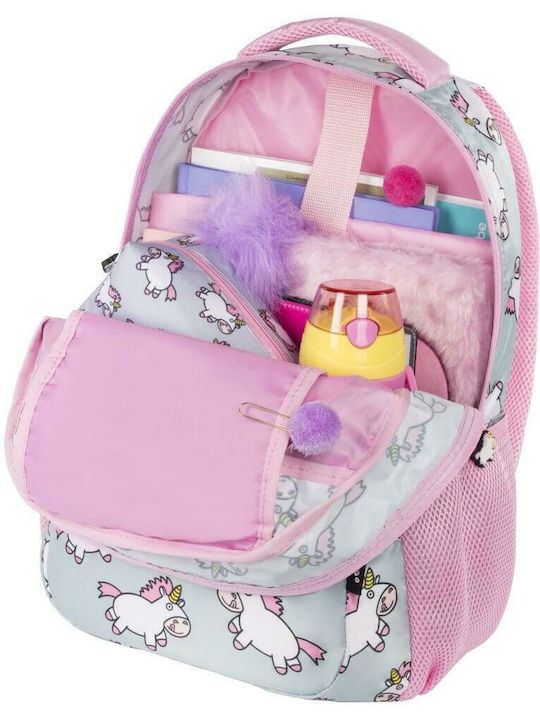 Fringoo Chubby Unicorn School Bag Backpack Kindergarten in Gray color