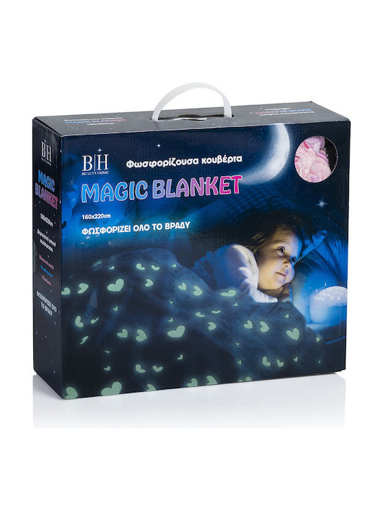 Beauty Home Fleece Blanket Art Fluorescent Pink 160x220cm 6137KB-homealexia