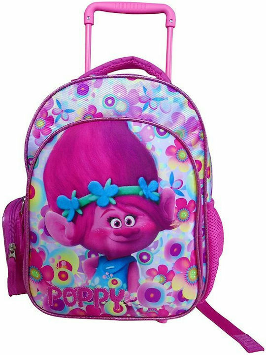 Paxos Trolls Poppy Ученическа Раница Куфар Детска Градина Фуксия 23 x 13 см