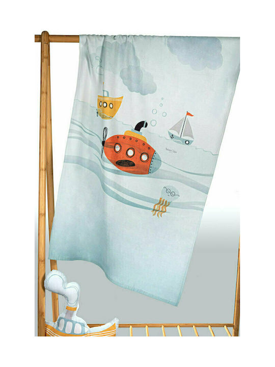 Saint Clair Κουβέρτα Fleece Sub Γαλάζια 160x220εκ.