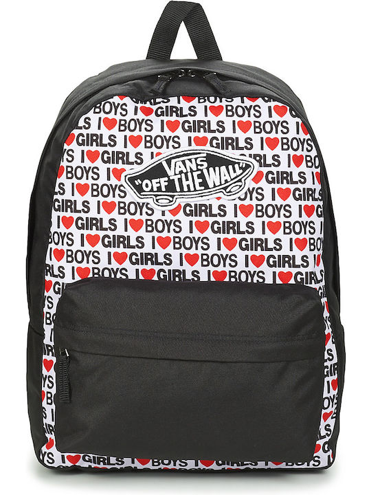 Vans Hearst Realm Backbag School Bag Backpack Junior High-High School Black 22Liters