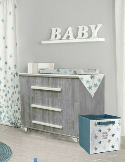 Georgio Baby Dresser with 3 Drawers Gray 82x44x89cm