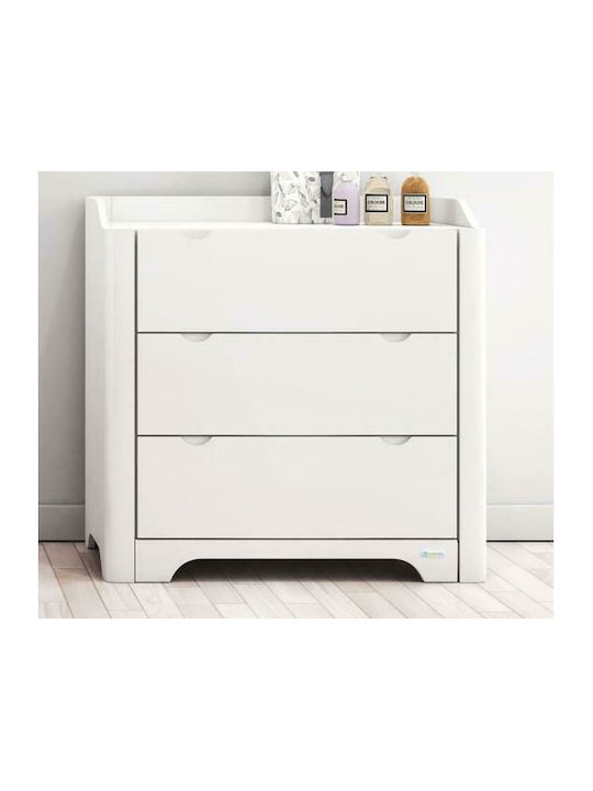 Harmony Baby Kommode mit 3 Schubladen Weiß 96x52x97cm