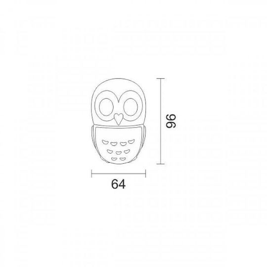 Spot Light Led Kids Decorative Lamp Owl Blue Spot Light Led Kids Decorative Lamp Owl Blue