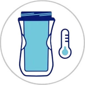 Chicco Baby Cup Sport made of Plastic Blue 266ml for 14m+m+