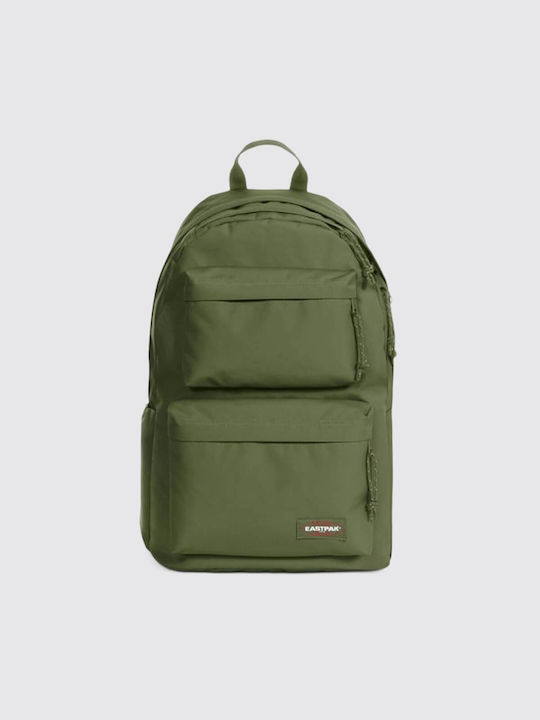 Eastpak Padded Double Dark Grass School Bag Backpack Junior High-High School Khaki with Water Bottle Holder 24Liters