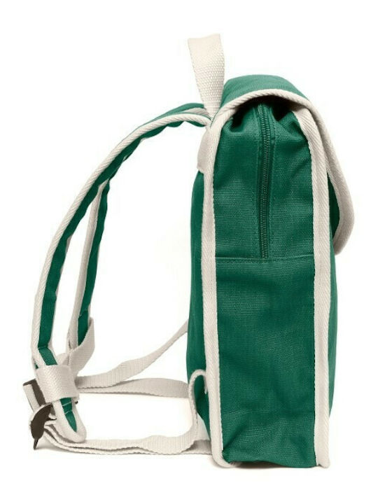 Petit Monkey Recycled Cotton Pine Σχολική Τσάντα Πλάτης Νηπιαγωγείου Πράσινη