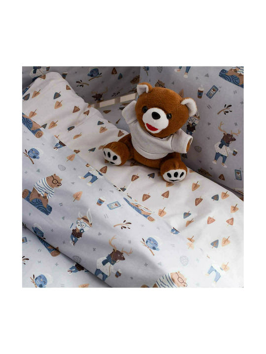 Vesta Home Baby Bettbezug Set mit Kissenbezug Woodland Gray 120x160cm.