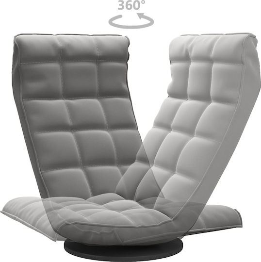 Sessel Drehbar Samt Dark grey 54x45x80cm