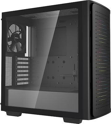 Deepcool CK560 Midi Tower Computer Case with Window Panel Black