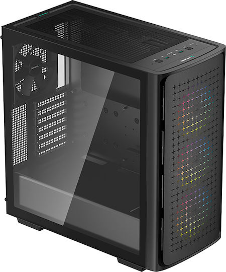 Deepcool CK560 Геймърско Midi Tower Компютърна Кутия със Страничен Прозорец Черна