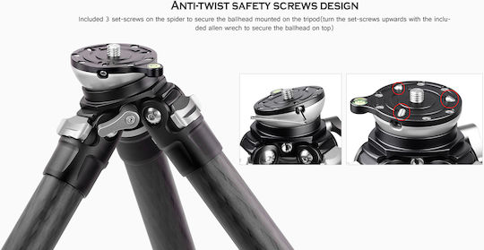 Leofoto Ranger LS-365C + PG-1 Τρίποδο - Μίνι με Gimbal Κεφαλή