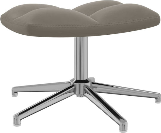 С поставка за крака Кадифен Light Grey 62x68x98см