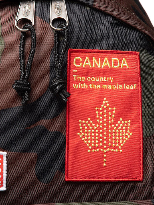 Eastpak Padded Pak'r Patched Camo School Bag Backpack Junior High-High School Multicolour 24Liters