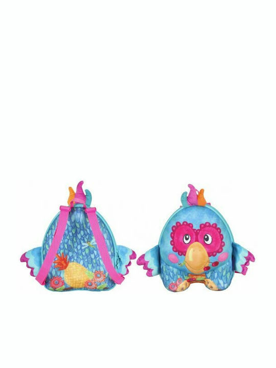 Okiedog Wild Pack Parrot Schulranzen Rucksack Kindergarten Hellblau mit Flaschenhalter