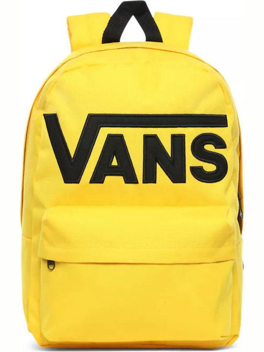 Vans Old Skool III School Backpack Junior High-High School Yellow with Water Bottle Holder 22L