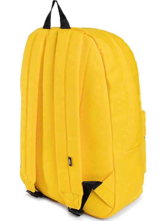 Vans Old Skool III School Backpack Junior High-High School Yellow with Water Bottle Holder 22L