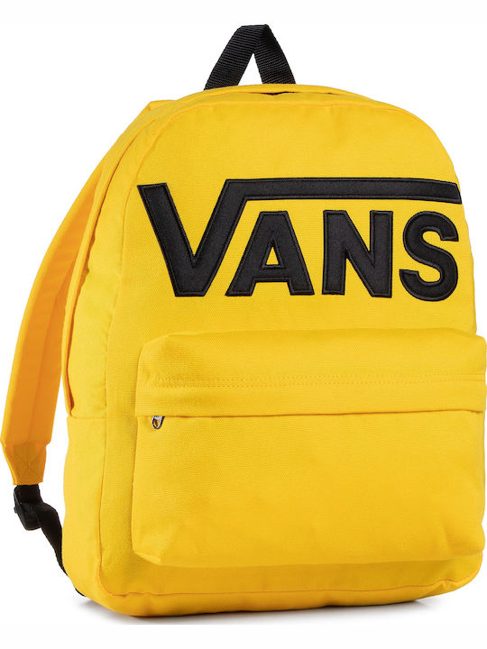 Vans Old Skool III School Backpack Junior High-High School Yellow with Water Bottle Holder 22L