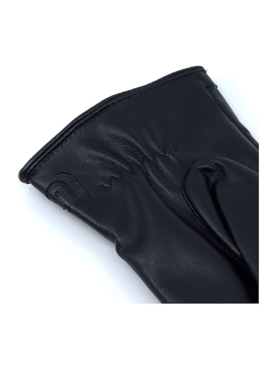 Women's Leather Touch Gloves Black