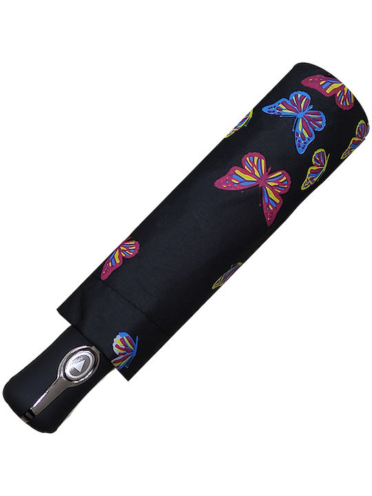 Damen Regenschirm faltbar - Farbwechsel im Regen - Schmetterlinge - Automatik